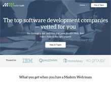Tablet Screenshot of modernweb.com